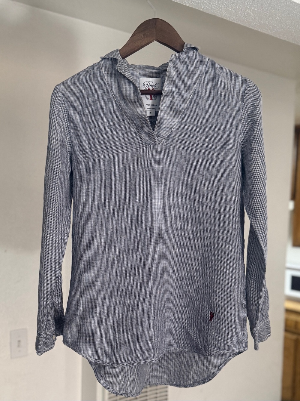 Cole Haan Pinch Maine Classic Linen Popover Top
